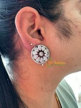 White American Diamond Stud-Round -G6647